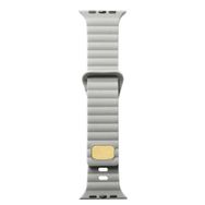Zore KRD-73 Apple Watch 7 45 mm Uyumlu Krem Silikon Kordon