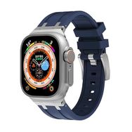 Zore KRD-89 Apple Watch 42 mm Uyumlu Lacivert Silikon Kordon