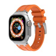 Zore KRD-89 Apple Watch 42 mm Uyumlu Turuncu Silikon Kordon