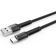 Zore LS63 Type-C Gri 100 cm Hasır USB Kablo