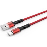 Zore LS63 Type-C Kırmızı 100 cm Usb Kablo