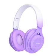 Zore M6 Plus Mor Ayarlanabilir ve Katlanabilir Kulak Üstü Bluetooth Kulaklık