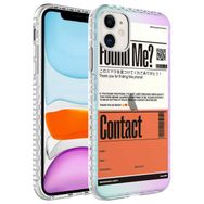 Zore NO6 Apple iPhone 11 Uyumlu Airbag Kenarlı Renkli Desenli Silikon Elegans Kapak Kılıf