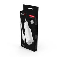 Zore Ofset Serisi ZCS-02 2.1 A Lightning 2-1 Beyaz Ev Şarj Seti