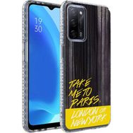 Zore Oppo A54 4G Airbag Kenarlı Renkli Desenli Silikon Elegans Kapak Kılıf