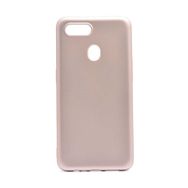 Zore Oppo AX7 Thin Premium Kapak Gold Silikon Kılıf