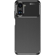 Zore Realme 10 4G Negro Karbon Tasarım Silikon Cep Telefonu Kılıfı