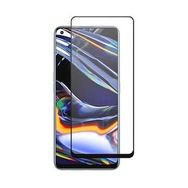 Zore Realme 7 Kenarları Kırılmaya Dayanıklı Cam Siyah Ekran Koruyucu