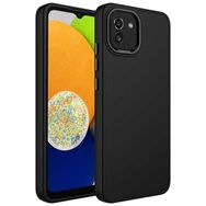 Zore Samsung Galaxy A03 Metal Çerçeve Buton Tasarımlı Silikon Luna Kapak Kılıf