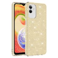 Zore Samsung Galaxy A04 Shining Silikon-Gold Gold Cep Telefonu Kılıfı