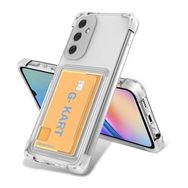 Zore Samsung Galaxy A25 Airbag Tasarımlı Şeffaf Kartlıklı G-Kart Kapak Cep Telefonu Kılıfı