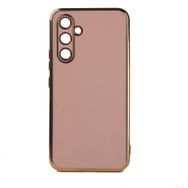 Zore Samsung Galaxy M14 Kenarı Gold Renk Silikon Bark Kapak Cep Telefonu Kılıfı