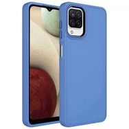 Zore Samsung Galaxy M32 Metal Çerçeve ve Buton Tasarımlı Silikon Luna Kapak Kılıf