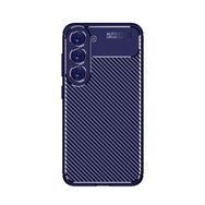 Zore Samsung Galaxy S23 Karbon Görünümlü Negro Silikon Kapak Cep Telefonu Kılıfı