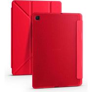 Zore Samsung Galaxy Tab A7 10.4 T500 2020 Tri Folding Kalem Bölmeli Standlı - Kırmızı Kılıf