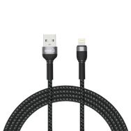 Zore Shira Serisi 2 mt Siyah Lightning USB Kablo