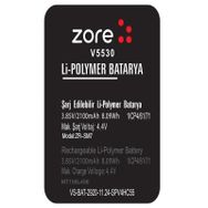 Zore Vestel Venüs 5530 A Kalite Uyumlu Batarya