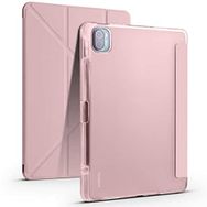 Zore Xiaomi Mi Pad 5 Standlı Tri Folding Kalemlikli Silikon Smart Cover Pembe Tablet Kılıfı