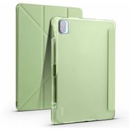 Zore Xiaomi Mi Pad 5 Standlı Tri Folding Kalemlikli Silikon Smart Cover Yeşil Tablet Kılıfı