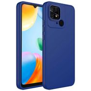 Zore Xiaomi Redmi 10C Metal Çerçeve ve Buton Tasarımlı Silikon Luna Kapak Kılıf