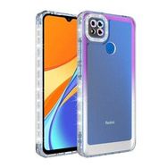 Zore Xiaomi Redmi 9C Simli ve Renk Geçiş Tasarımlı Lens Korumalı Park Kapak Kılıf