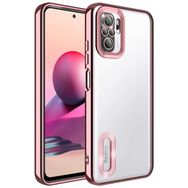 Zore Xiaomi Redmi Note 10 Kamera Korumalı Logo Gösteren Omega KapakKılıf