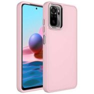 Zore Xiaomi Redmi Note 10 Metal Çerçeve ve Buton Tasarımlı Silikon Luna Kapak Kılıf