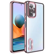Zore Xiaomi Redmi Note 10 Pro Kamera Korumalı Logo Gösteren Omega Kapak Kılıf