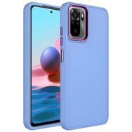 Zore Xiaomi Redmi Note 10S Metal Çerçeve ve Buton Tasarımlı Silikon Luna Kapak Kılıf