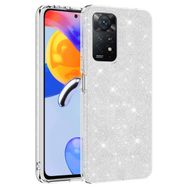 Zore Xiaomi Redmi Note 11 Pro 5G Parıltılı Simli Shining Silikon Cep Telefonu Kılıfı