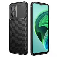 Zore Xiaomi Redmi Note 11E Karbon Görünümlü Negro Silikon Cep Telefonu Kılıfı