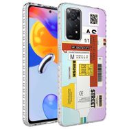 Zore Xiaomi Redmi Note 11S Global Airbag Kenarlı Renkli Desenli Silikon Elegans Kapak Kılıf