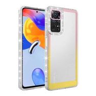 Zore Xiaomi Redmi Note 11S Global Simli ve Renk Geçiş Tasarımlı Lens Korumalı Park Kapak Kılıf