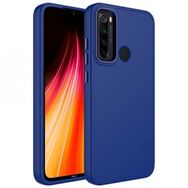 Zore Xiaomi Redmi Note 8 Metal Çerçeve Buton Tasarımlı Silikon Luna Kapak Kılıf