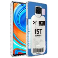 Zore Xiaomi Redmi Note 9S Airbag Kenarlı Renkli Desenli Silikon Elegans Kapak Kılıf