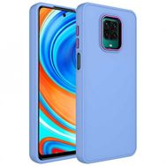 Zore Xiaomi Redmi Note 9s Metal Çerçeve Buton Tasarımlı Silikon Luna Kapak Kılıf