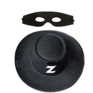 Zorro Yetişkin Şapka Maske Set