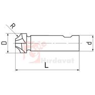 ZPS-FN DIN 6518 Radyus 5 mm Freze