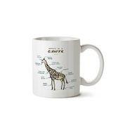 Zürafa Anatomi Giraffe Anatomy Baskılı Kupa