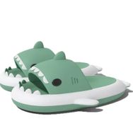 Zureto Dragon Shark Slides Matcha White Kadın Sandalet