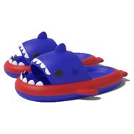 Zureto Dragon Shark Slides Mavi kırmızı Kadın Sandalet
