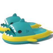 Zureto Dragon Shark Slides Sarı Yeşil Kadın Sandalet