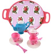Zuzu Pembe Tepsili Çay Seti