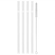Zwilling 395006000 4'lü Sorrento Şeffaf Cam Düz Pipet