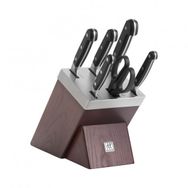 Zwilling 7 Parça Bloklu Pro Kendinden Bilemeli Bıçak Seti