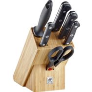 Zwilling Gourmet 7 Parça Bambu Bloklu Bıçak Seti