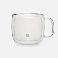 Zwilling Sorrento 2'li 450 ml Cappucino Çift Camlı Kulplu Bardak Seti
