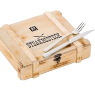 Zwilling Specials 12 Parça Paslanmaz Çelik Ve Ahşap Metalik Gri Ve Ahşap Et Çatal Bıçak Seti