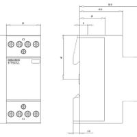 Contattore Siemens 25A 2NA+2NC 230V/CA 2 moduli 5TT58320