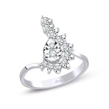 0.13 ct Damla Taç Modern Tasarım Pırlanta Yüzük
